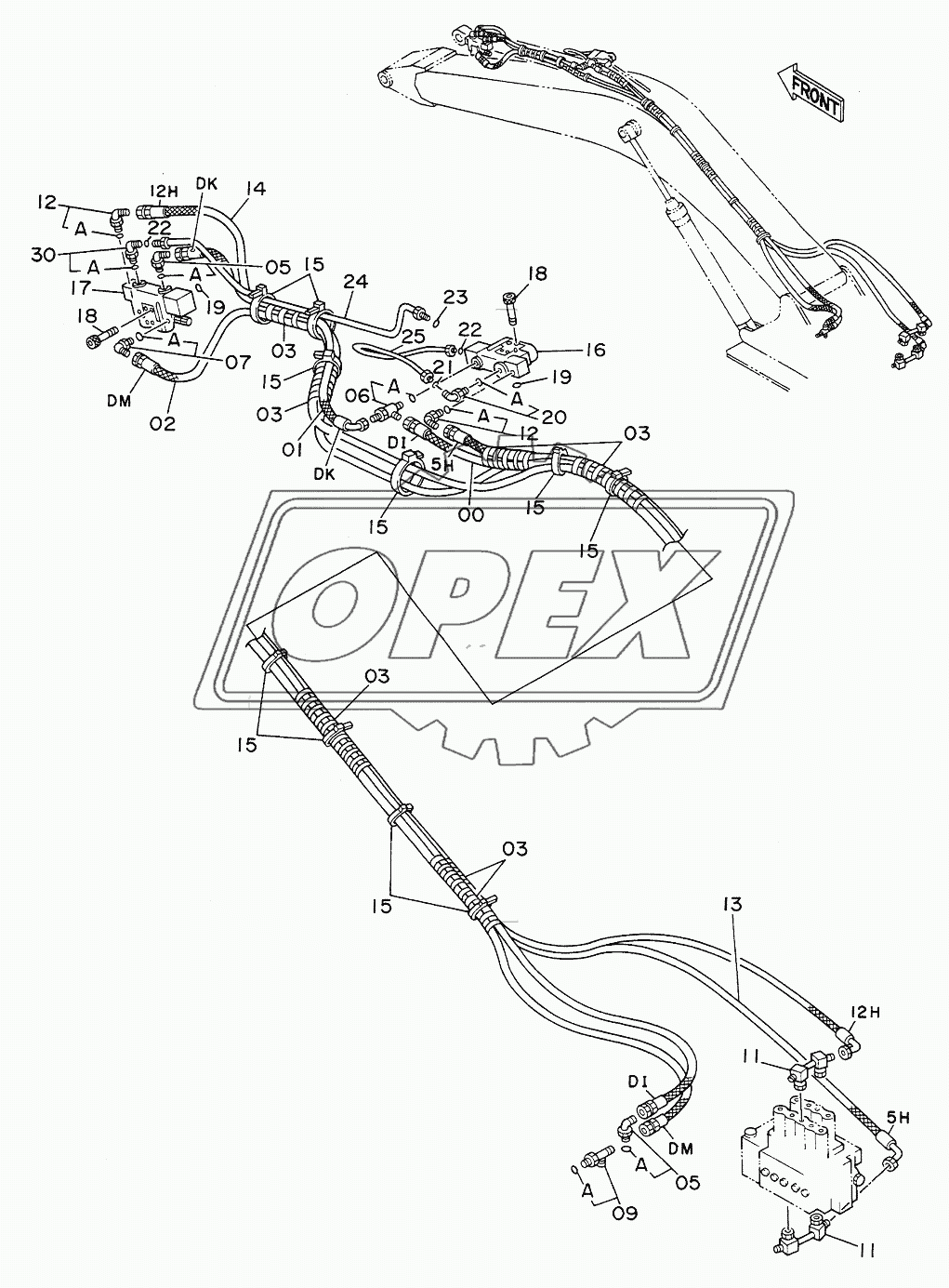 HOSE RUPTURE VALVE PIPINGS (ARM) 1