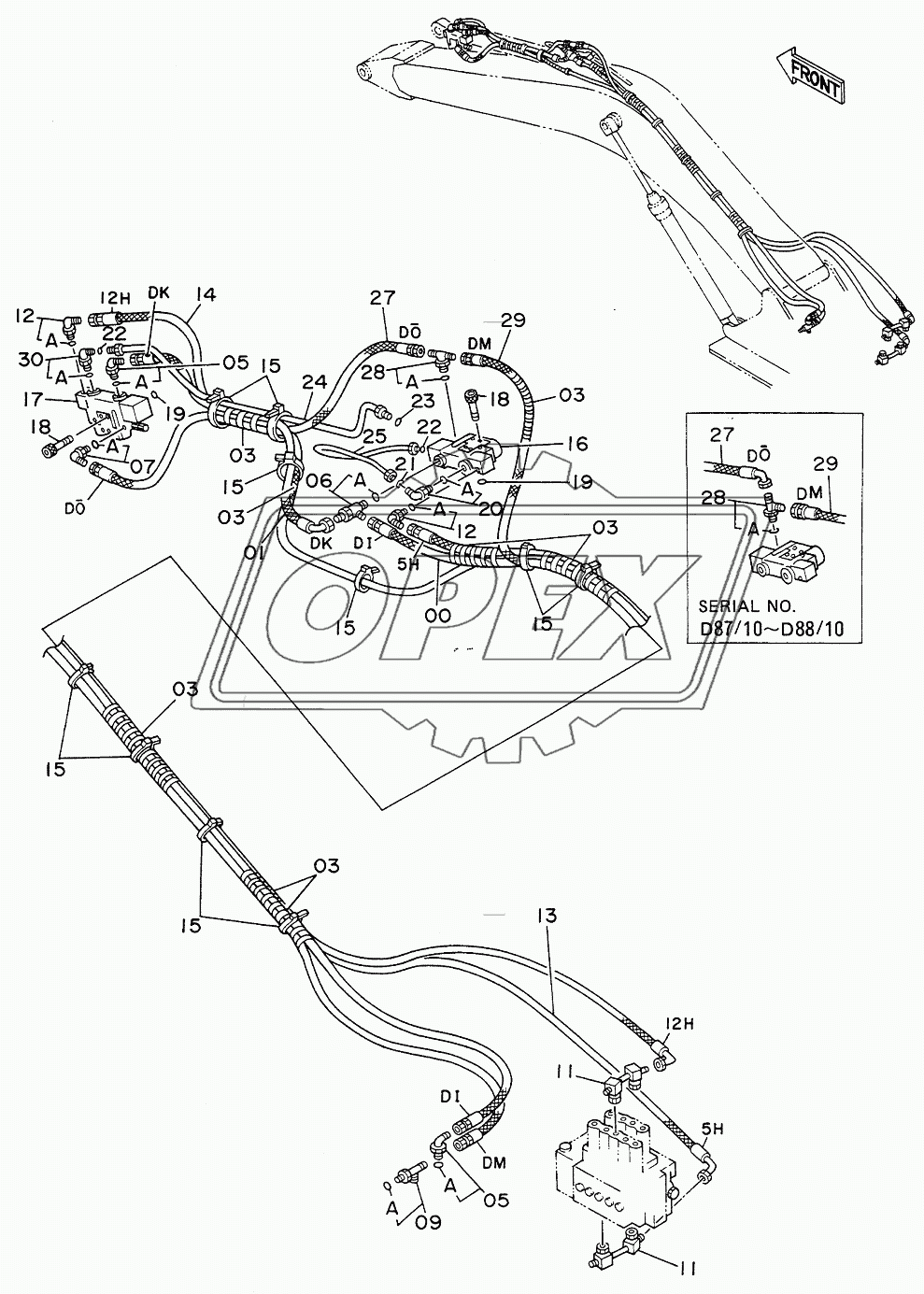 HOSE RUPTURE VALVE PIPINGS (ARM) 2