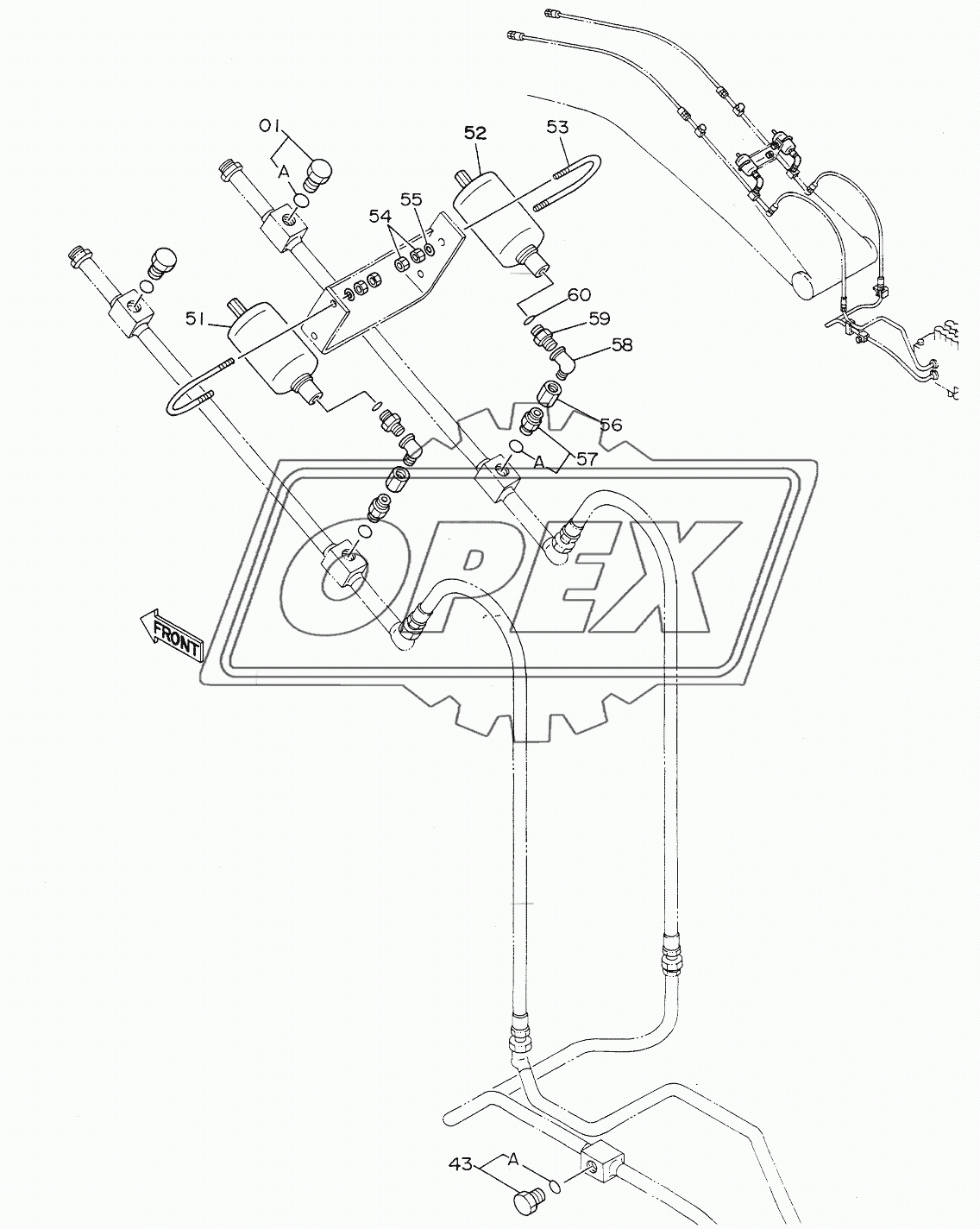 PIPINGS (3) FOR BREAKER, CRUSHER <NPK BREAKER>