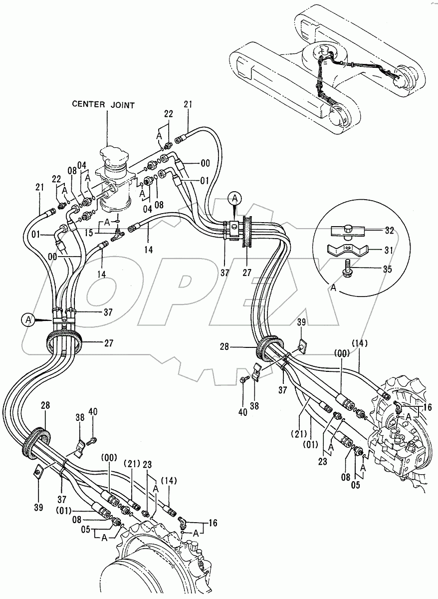  TRAVEL PIPINGS (STD. TRACK)