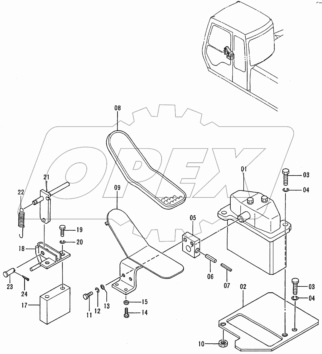  CONTROL PEDAL (BREAKER & CRUSHER)