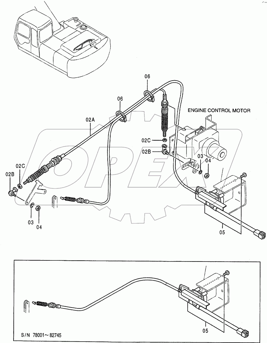  ENGINE CONTROL CABLE