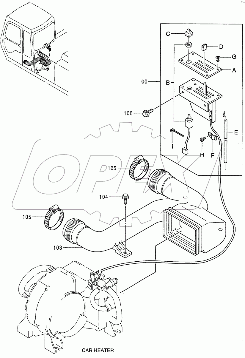  CAR HEATER PARTS, 85747~