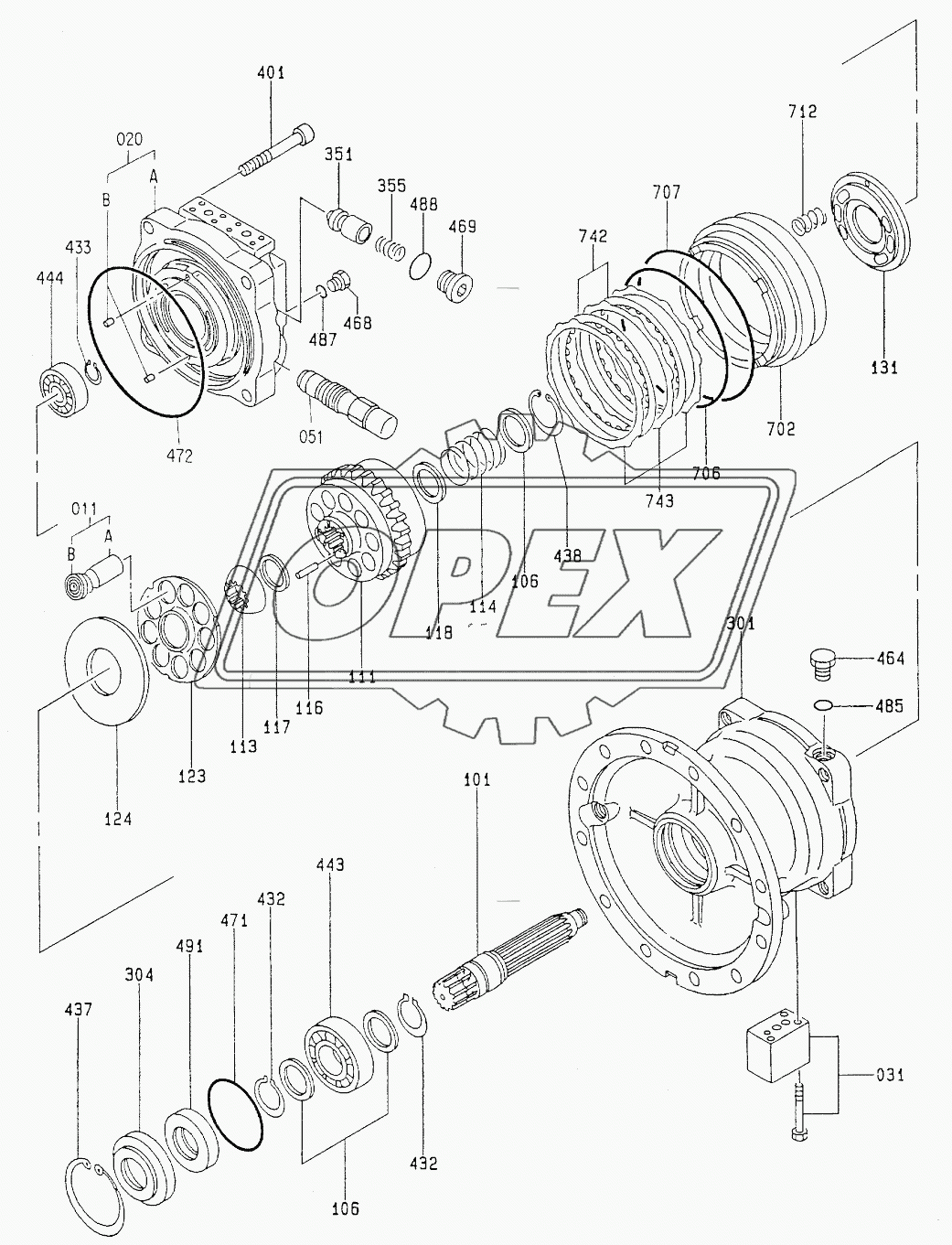 MOTOR, OIL (SWING)