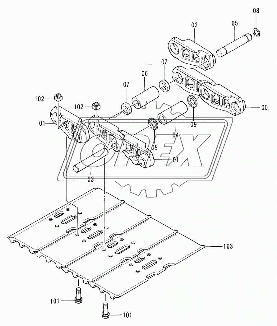 TRACK-LINK 800G (STD. TRACK)