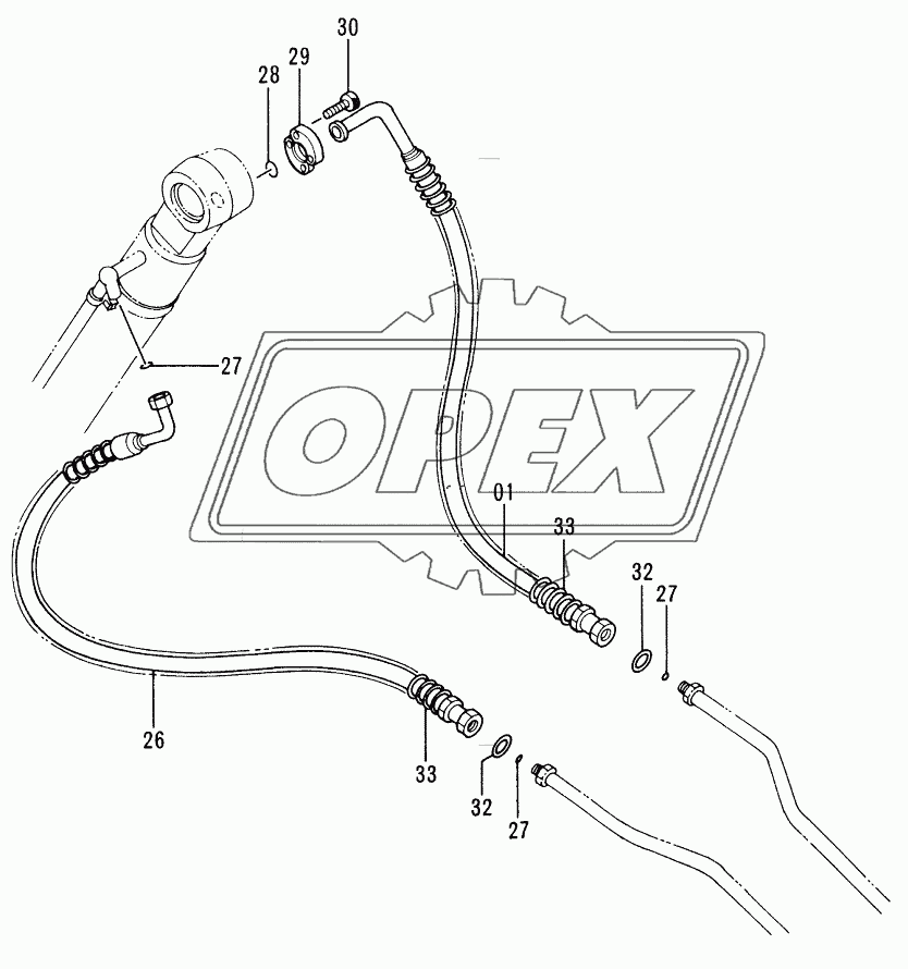 FRONT PIPINGS (2) <SHORT ARM>