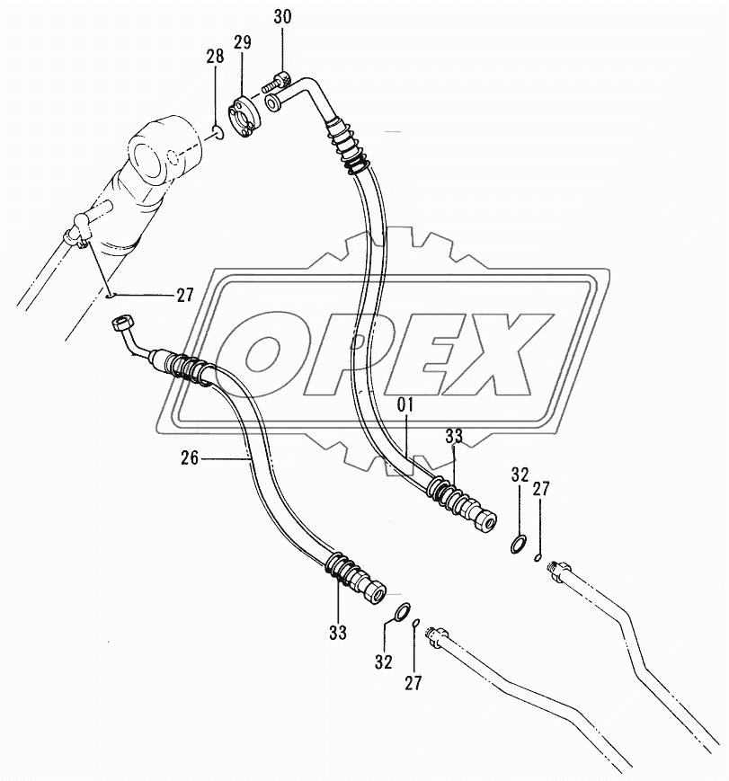 FRONT PIPINGS (2) <LONG ARM>