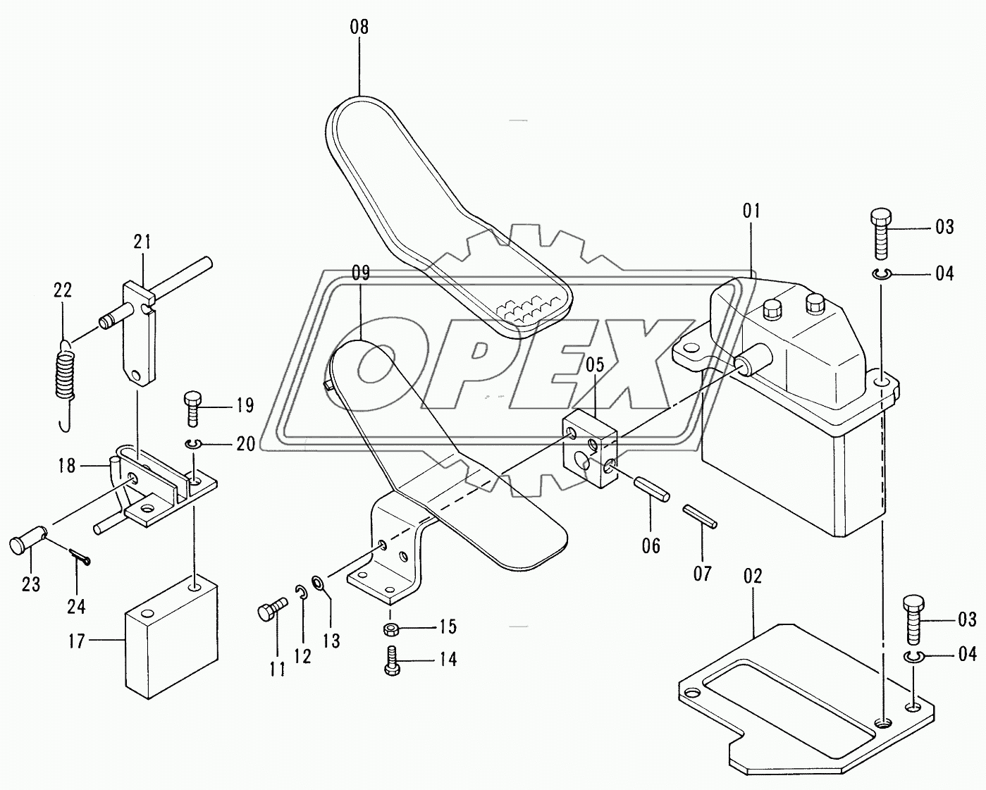 CONTROL PEDAL (BREAKER & CRUSHER)