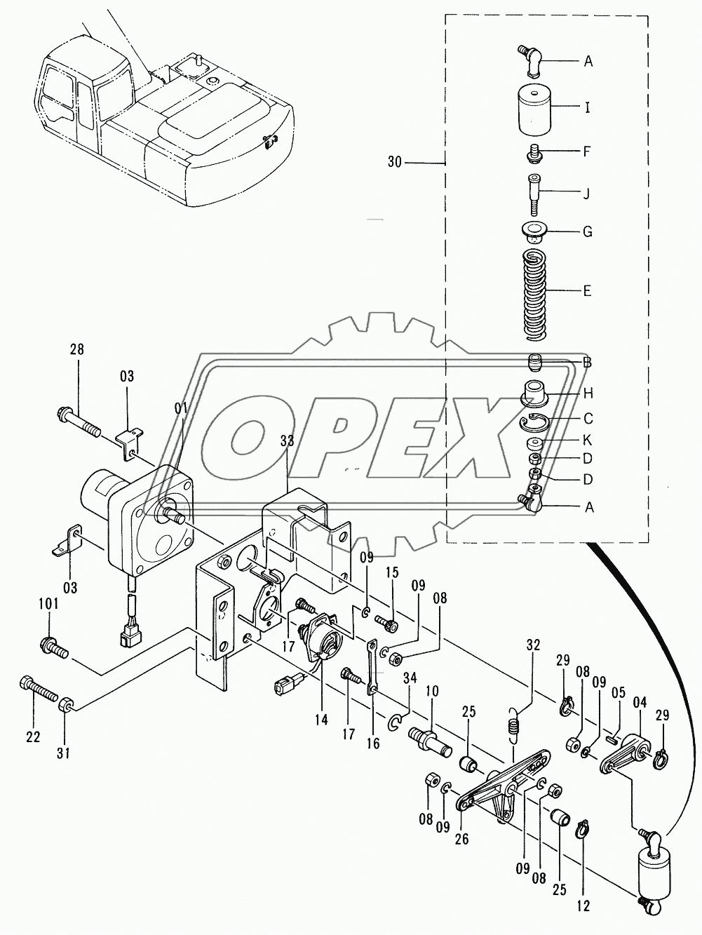 ENGINE CONTROL MOTOR