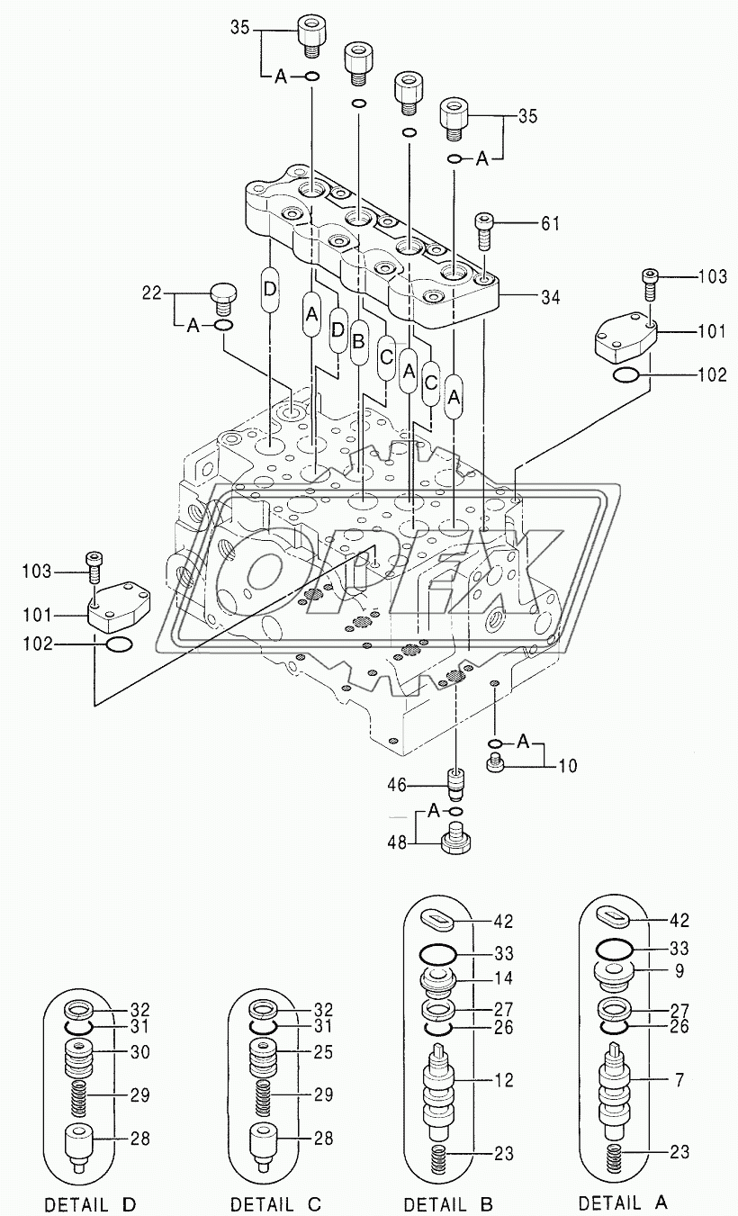 VALVE, CONTROL (3/6) 08702-