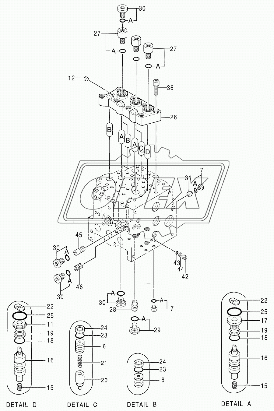 VALVE, CONTROL (5/6) 08702-