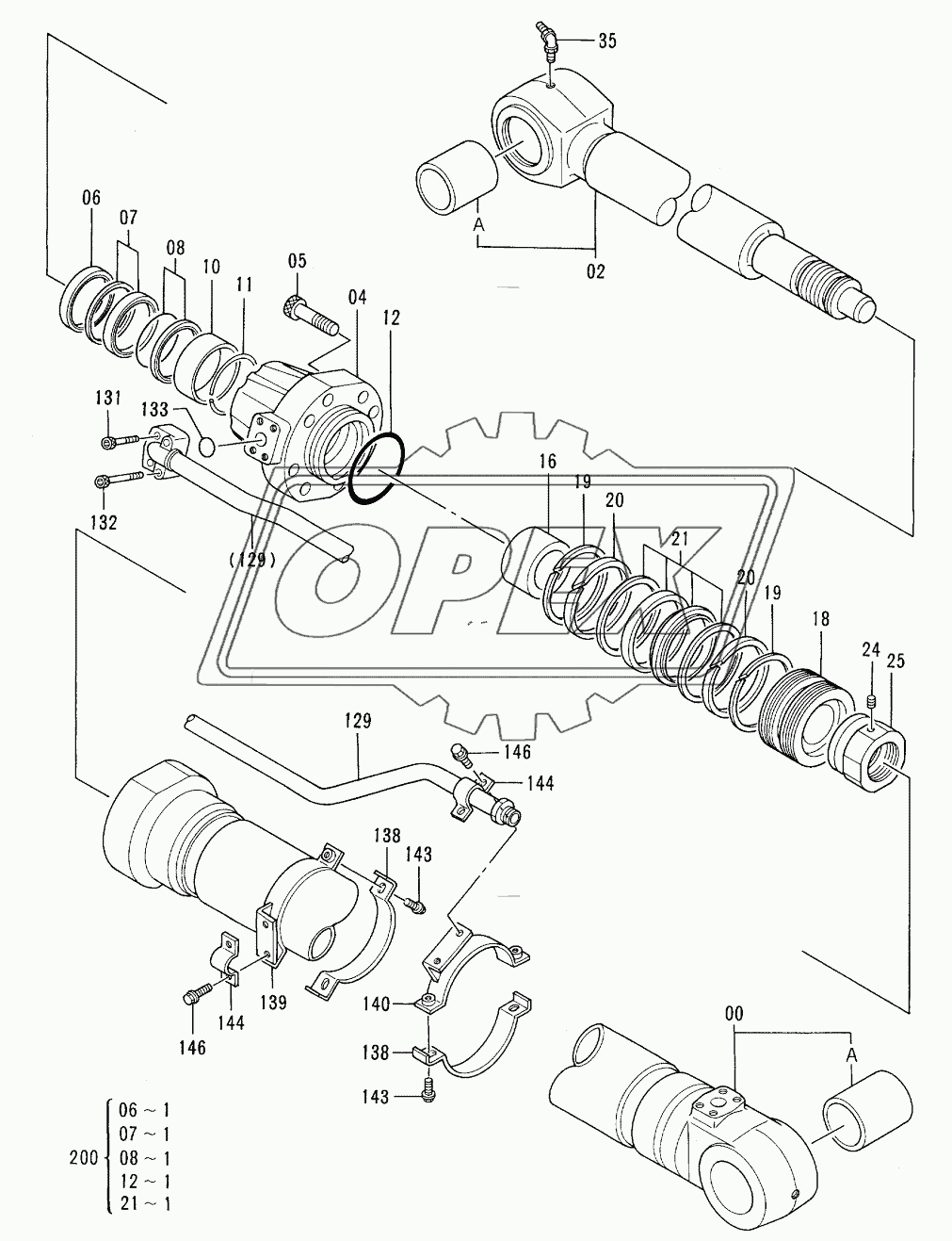 CYL., ARM (RIVER MAINTENANCE) 08001-D92/05