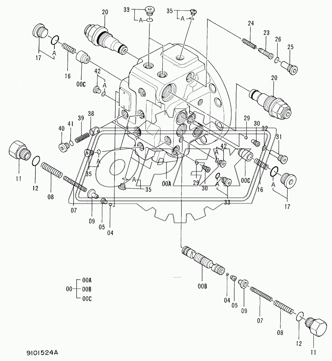 VALVE, BRAKE 08001-H00530, H00849-H00902