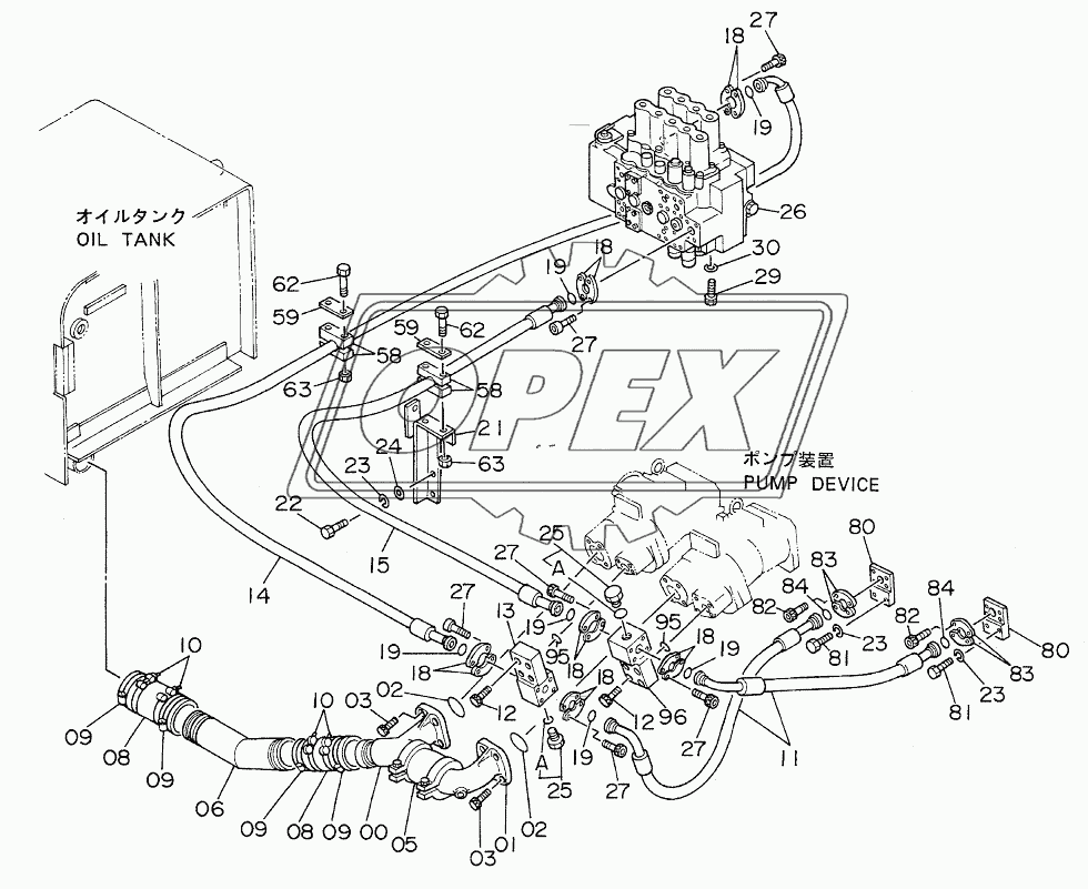 OIL COOLER PIPINGS (1) 1