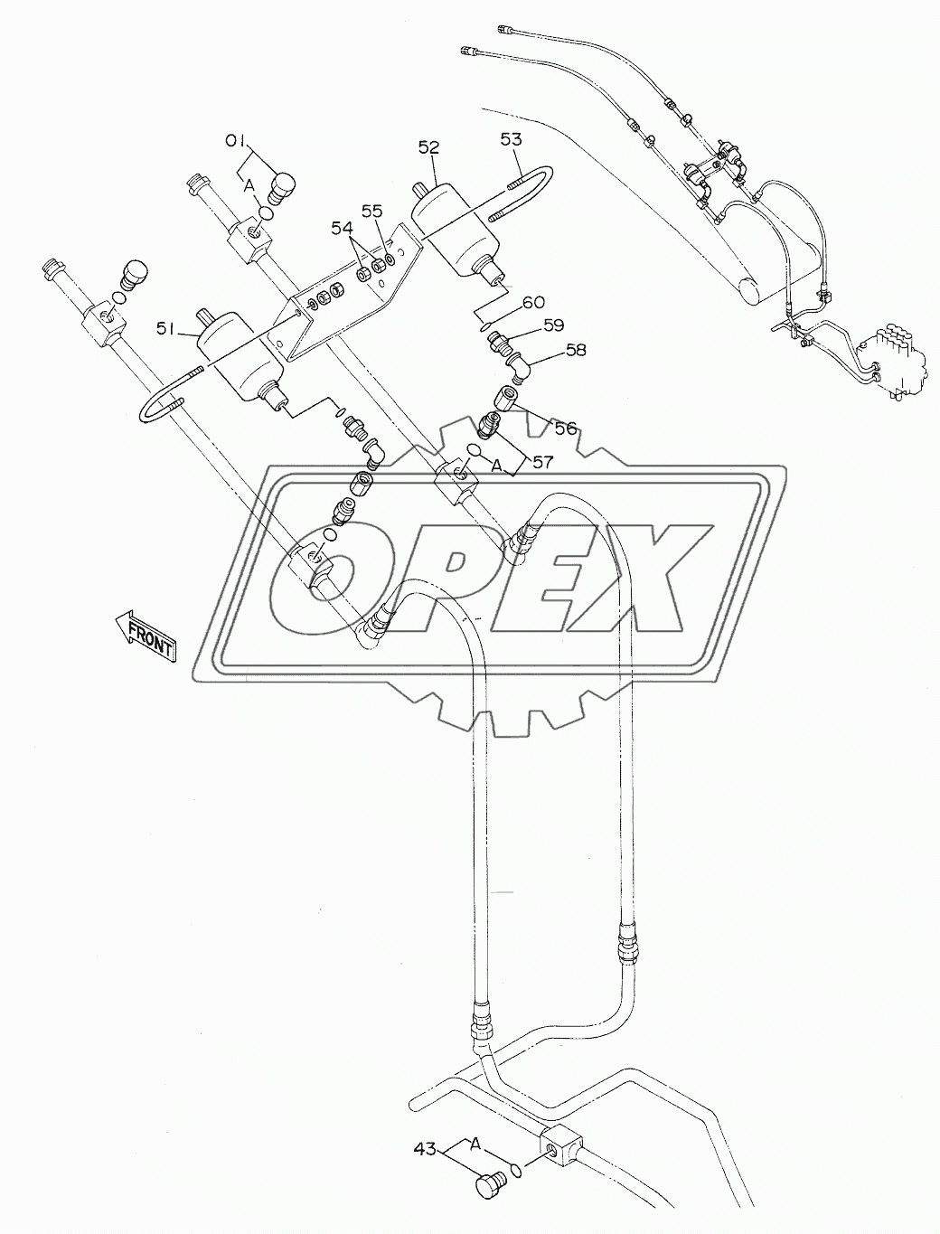 PIPINGS (3) FOR BREAKER, CRUSHER <NPK BREAKER>