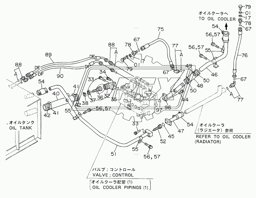 OIL COOLER PIPINGS (2)