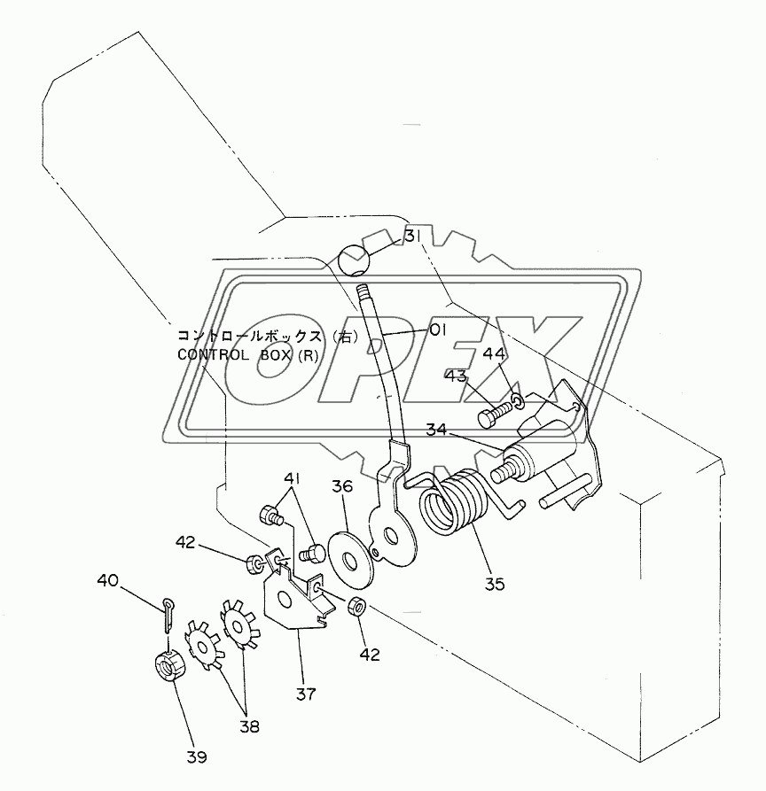 ENGINE CONTROL LEVER (1) 1