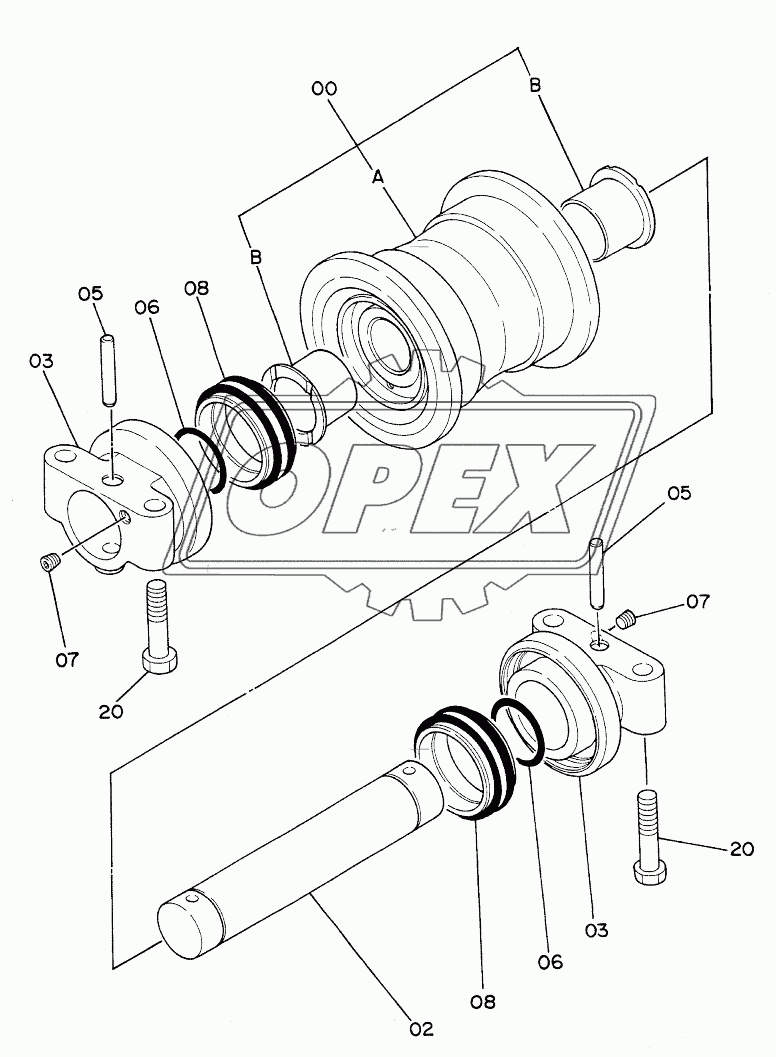 LOWER ROLLER (LC TRACK)