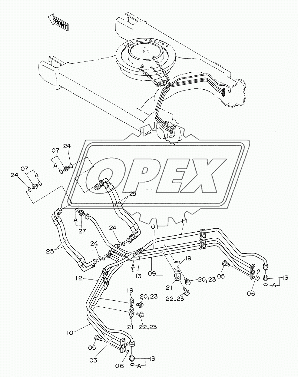 TRAVEL PIPINGS (STD. TRACK)