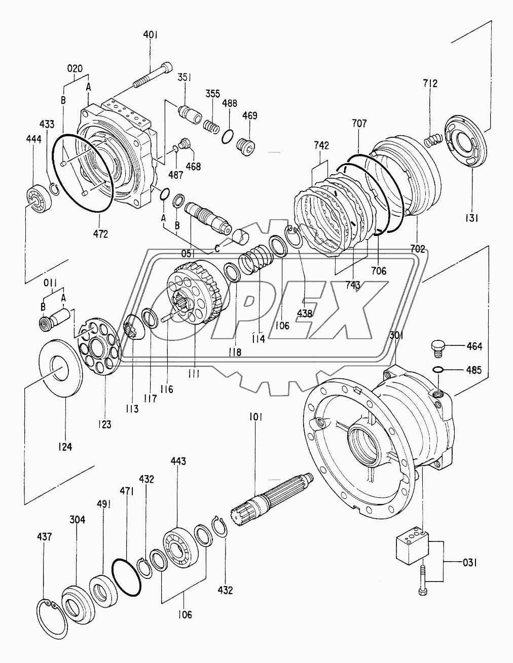 MOTOR,OIL (SWING) 2