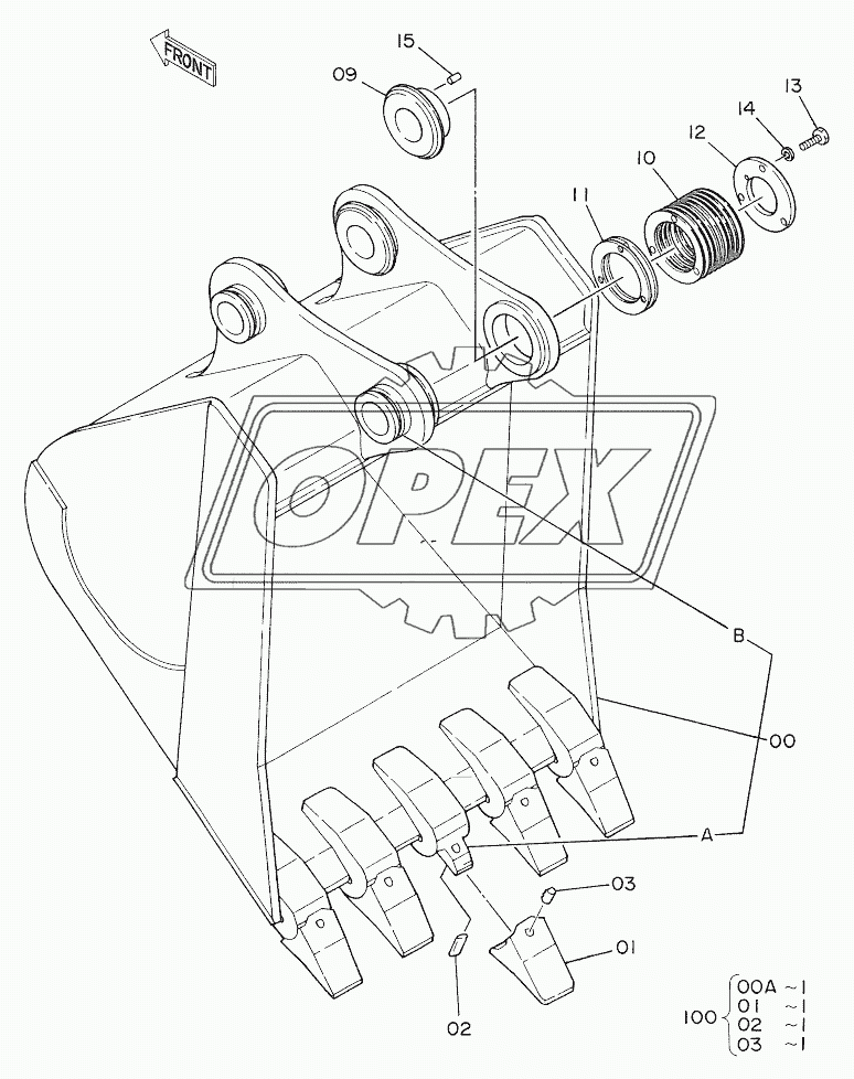 ROCK BUCKET 0. 8