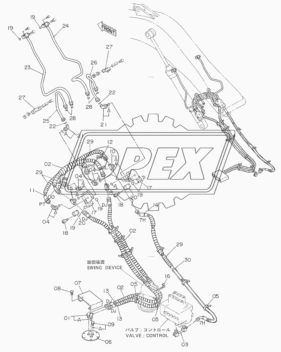 HOSE RUPTURE VALVE PIPINGS (BOOM)