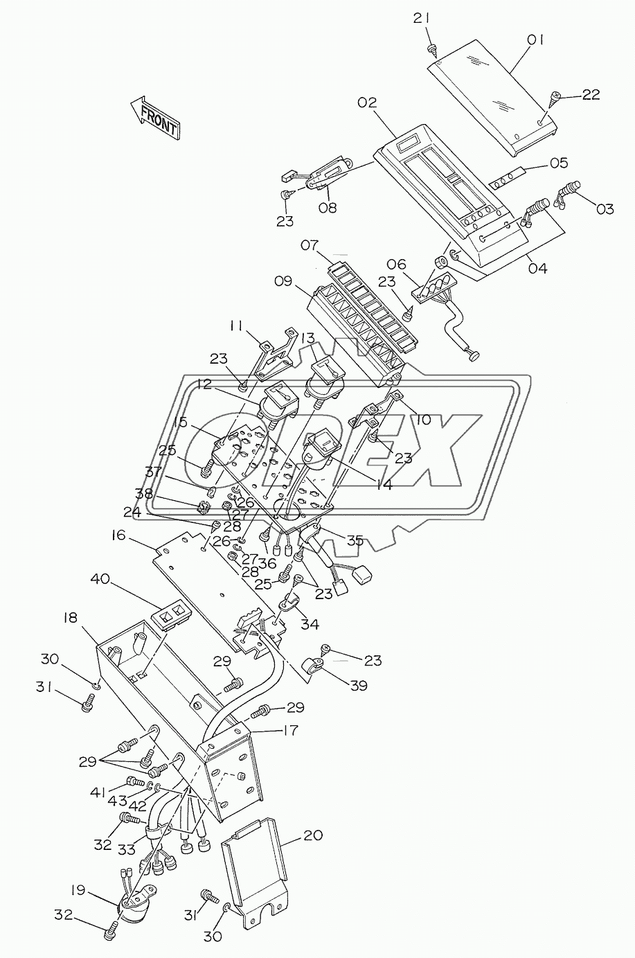 GAUGE PANEL <SDX>