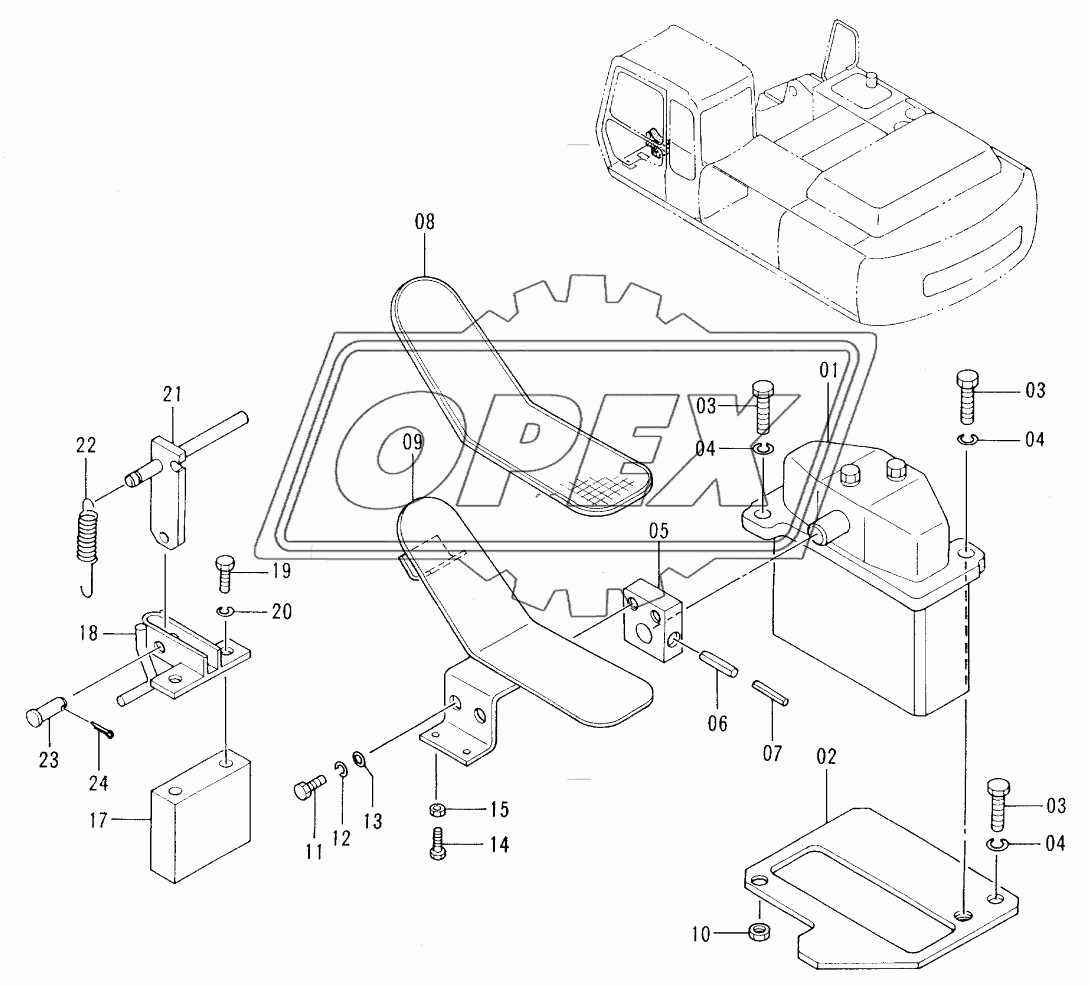 CONTROL PEDAL (BREAKER & CRUSHER)