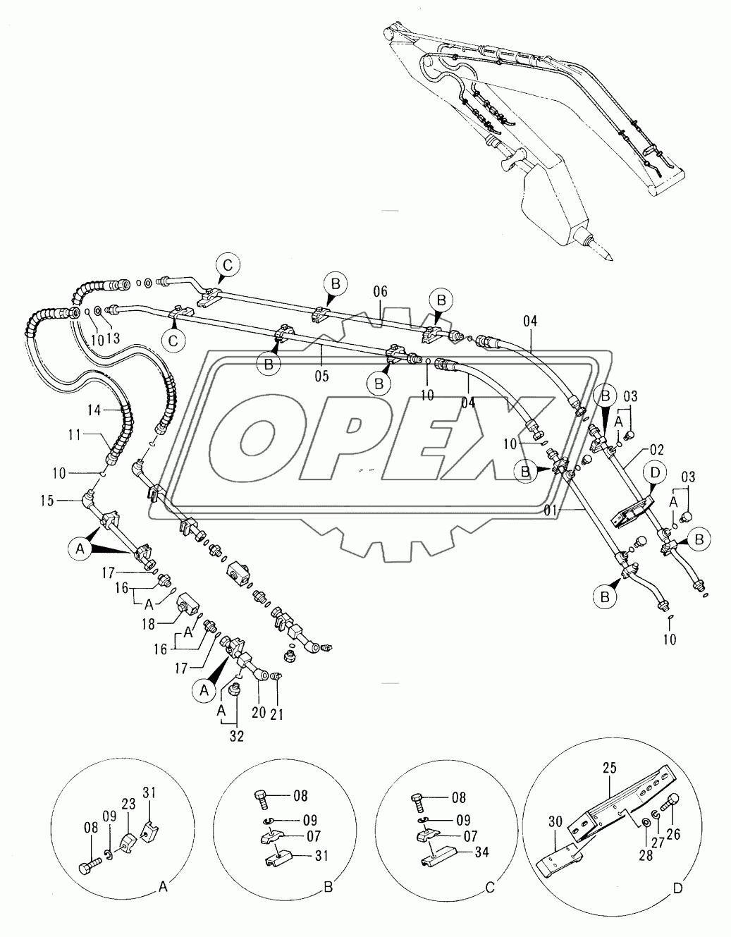 FRONT PIPINGS FOR BREAKER & CRUSHER