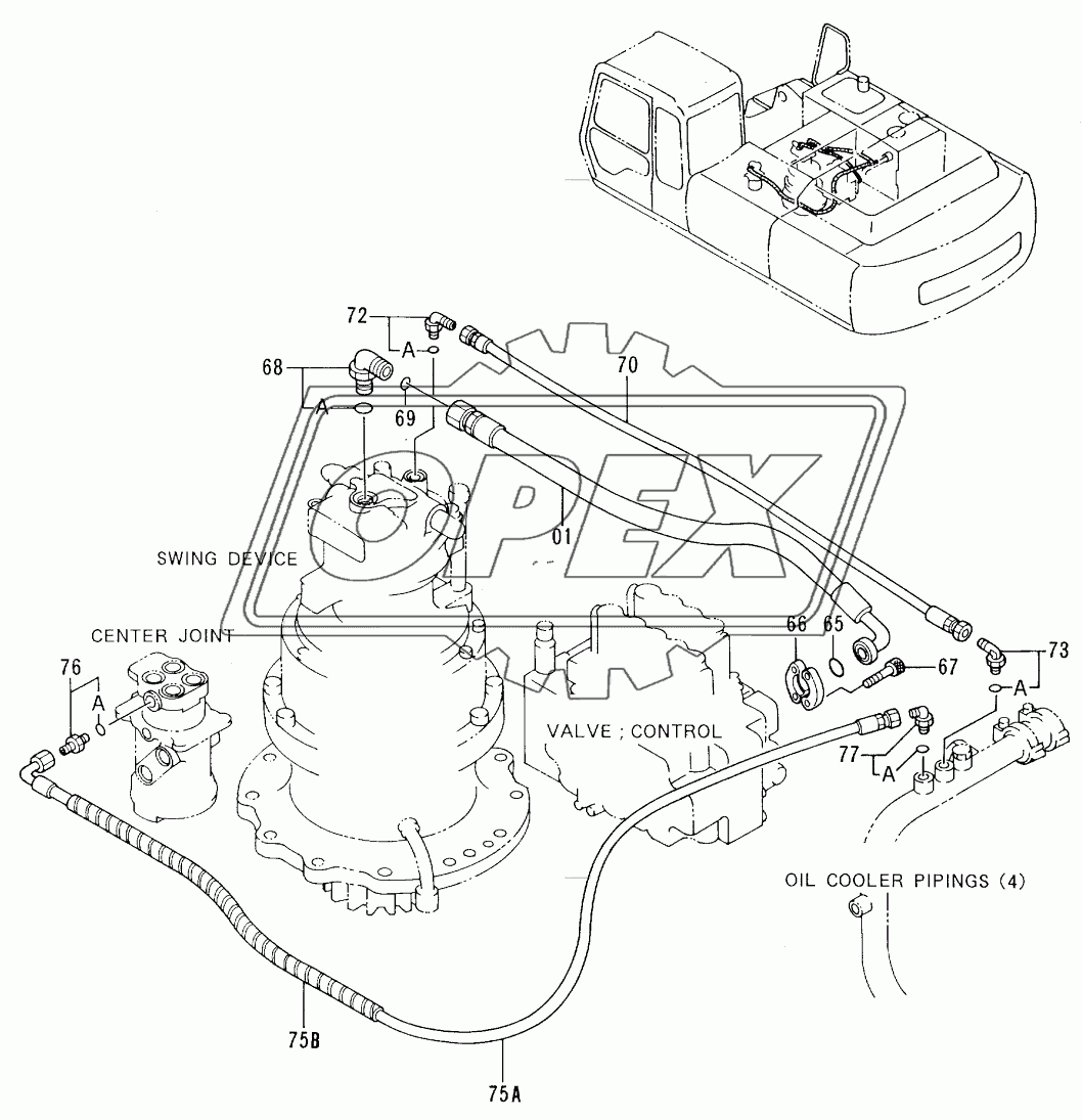 OIL COOLER PIPINGS (5)