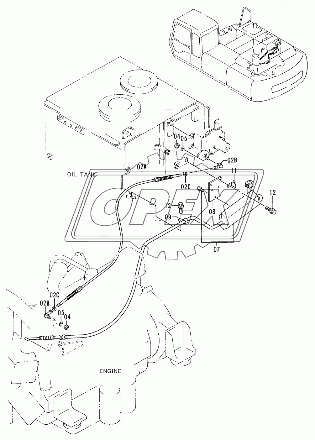 ENGINE CONTROL CABLE