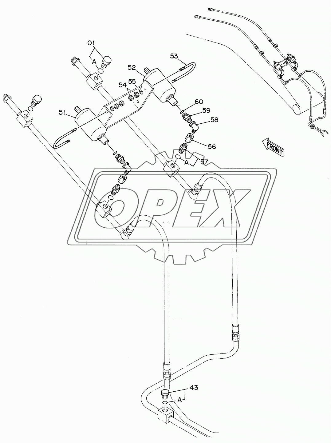 PIPINGS (3) FOR BREAKER, CRUSHER <NPK BREAKER>