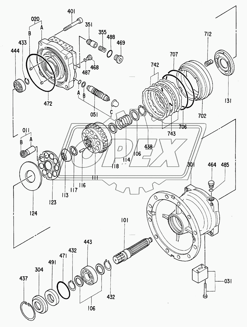 MOTOR,OIL (SWING) 2