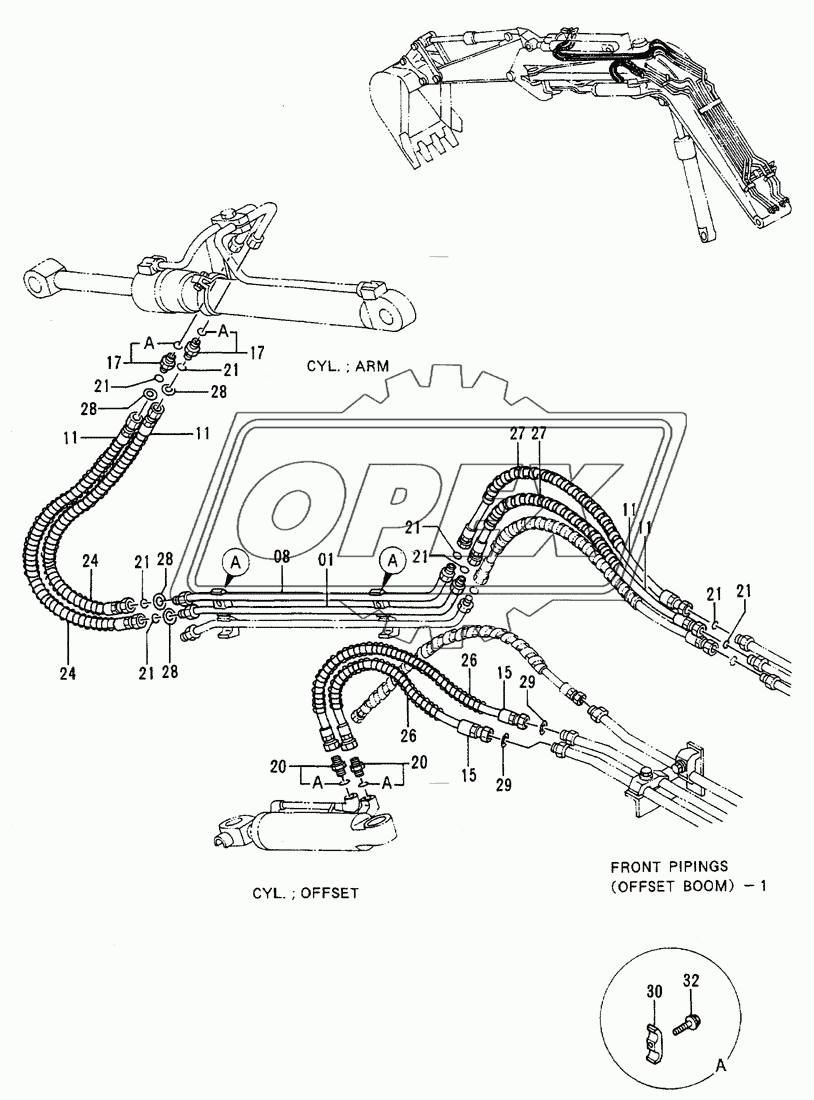 Front Pipings (Offset Boom)-2