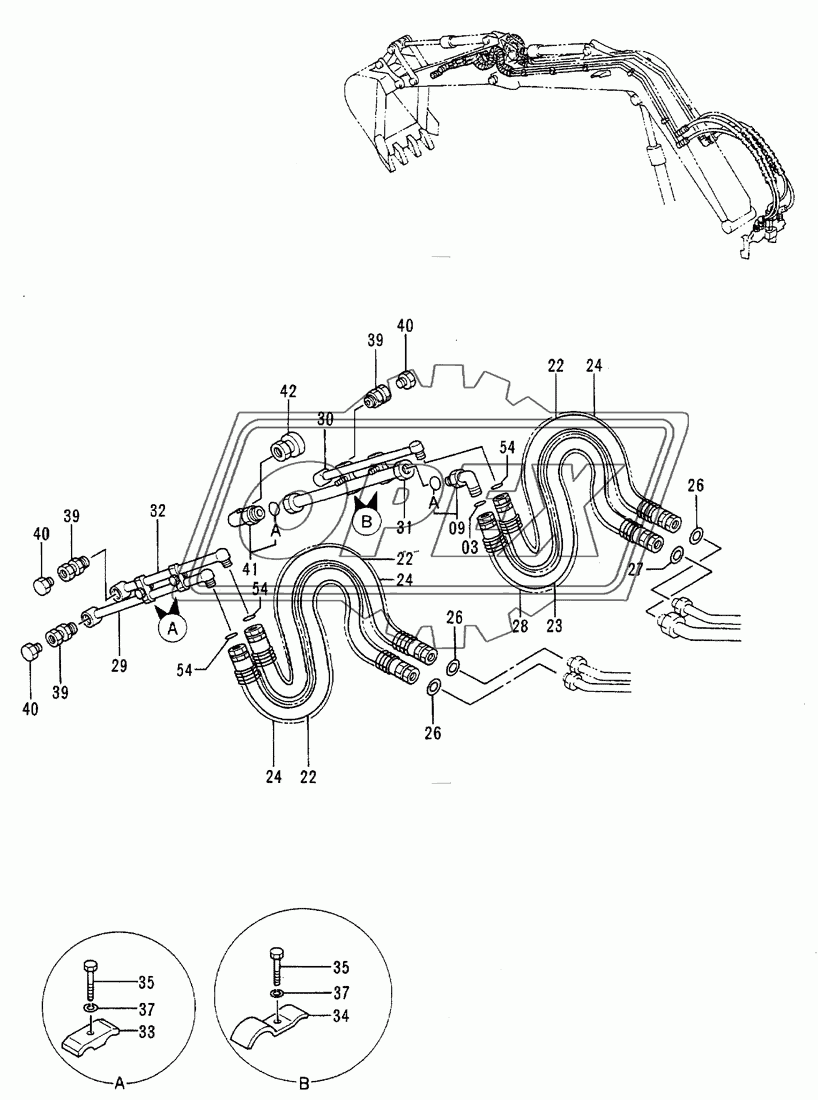 Front Pipings (STD. Arm 2) (Vibrator)