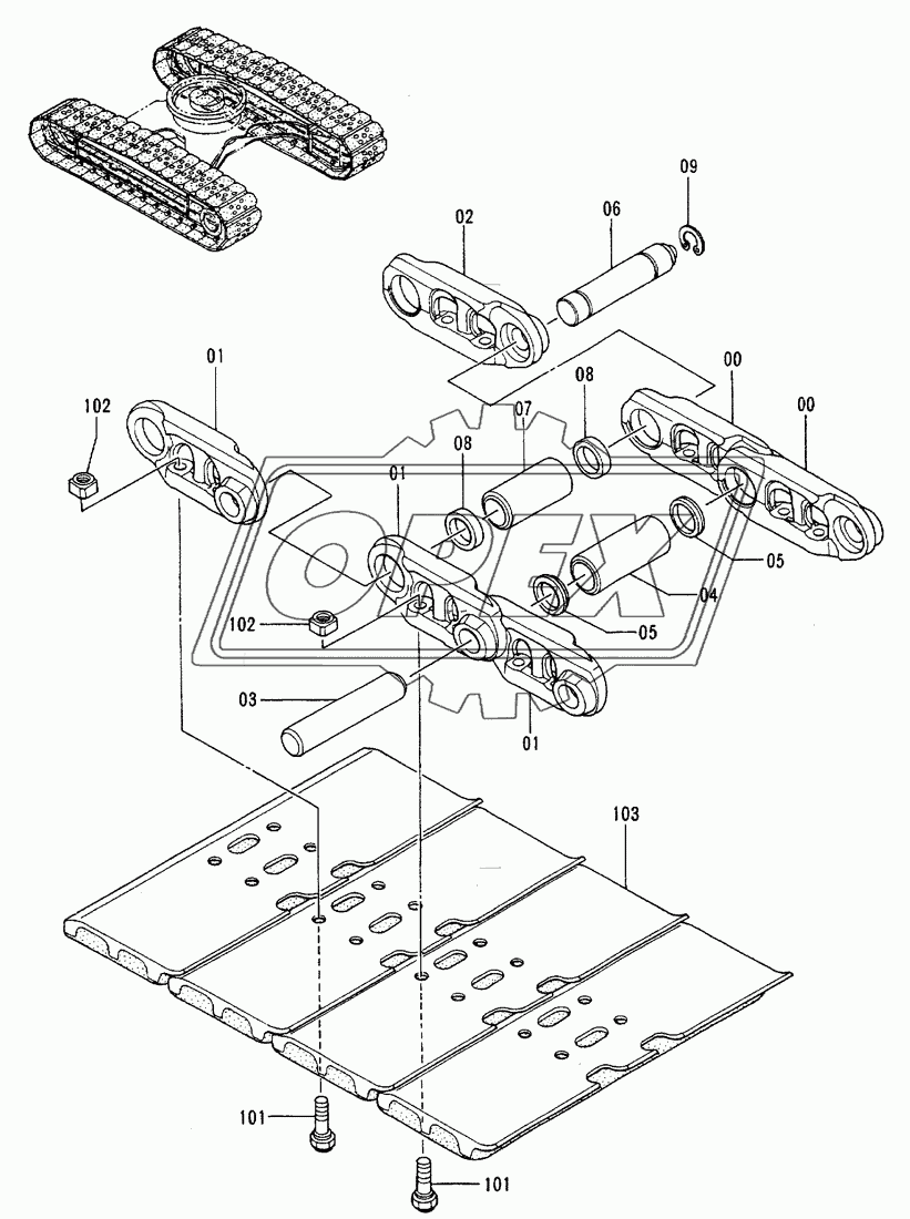 Track-Link 450GP (Rubber Pad)