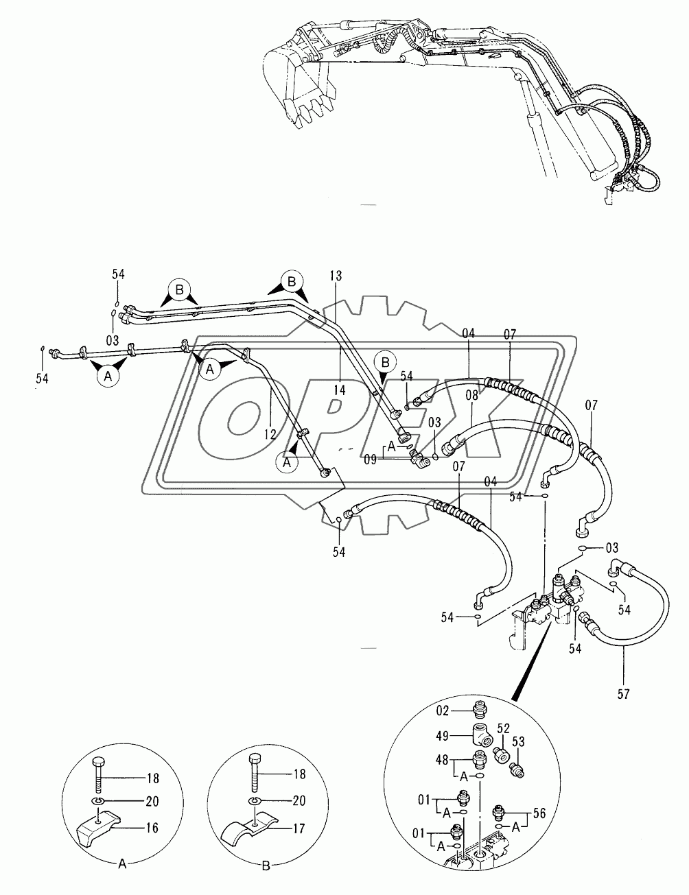 FRONT PIPINGS (LONG ARM) <VIBRATOR> 1