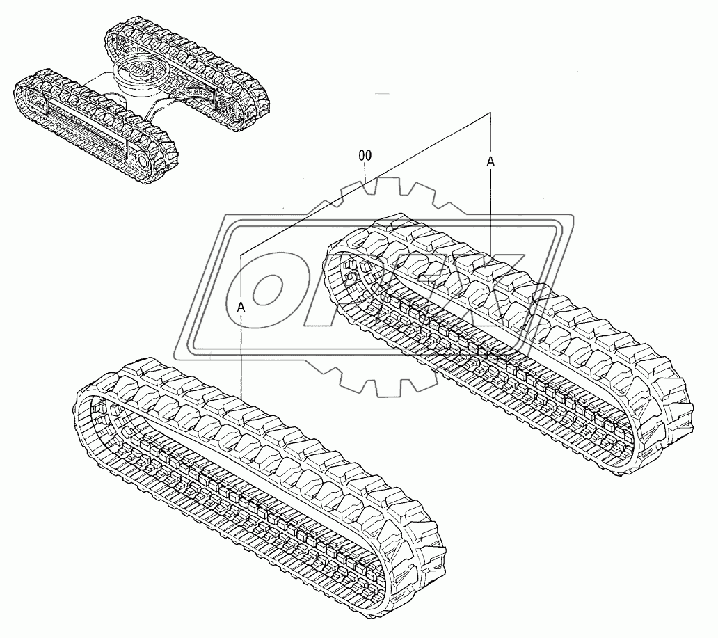 RUBBER CRAWLER <STD. TRACK>