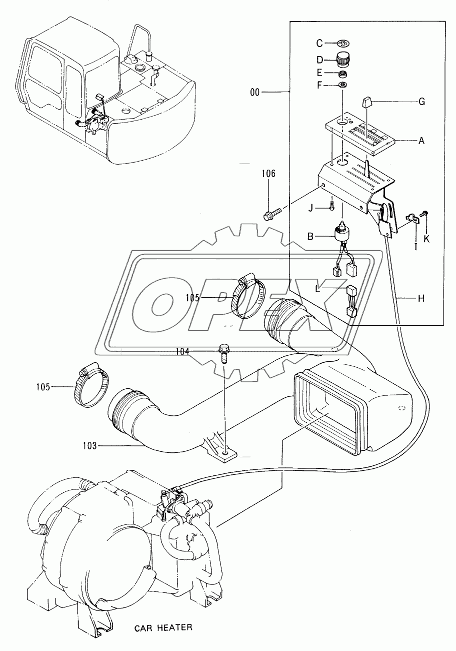 CAR HEATER PARTS