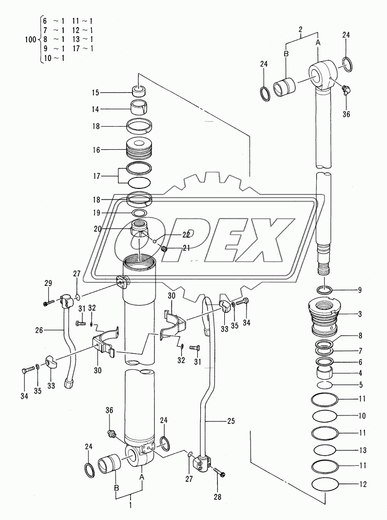 BOOM CYLINDER <SHORT REACH>