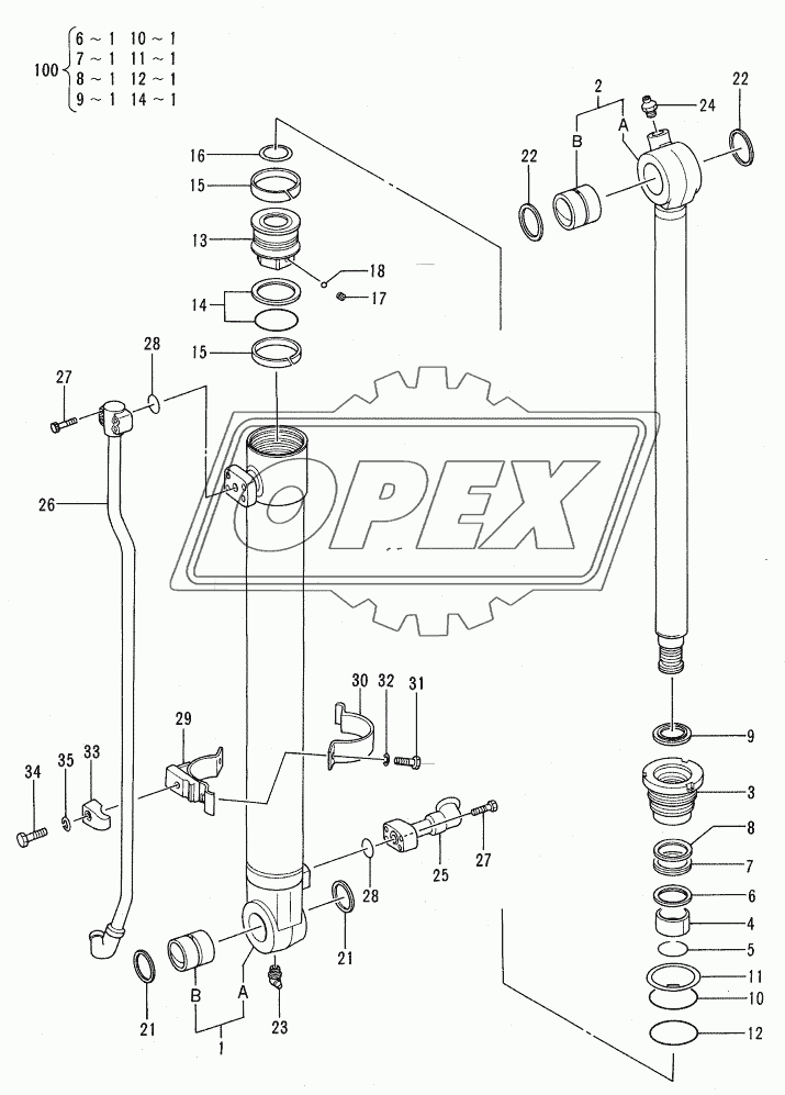 BUCKET CYLINDER <SHORT REACH>