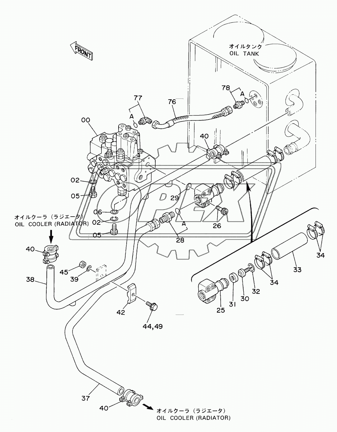 OIL COOLER PIPINGS (2)