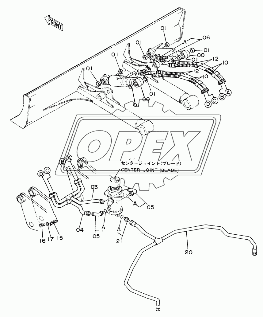 BLADE PIPINGS (UNDERCARRIAGE)