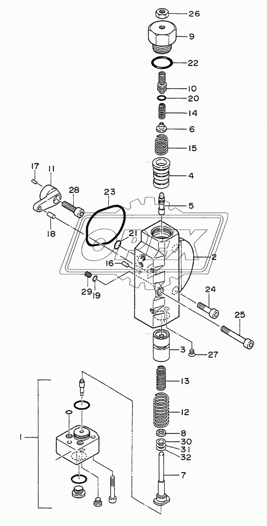 CONTROL PART (REAR)