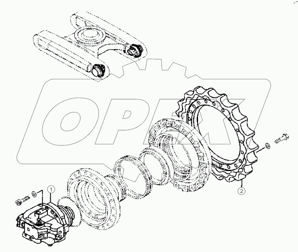  TRAVEL MOTOR ASSEMBLY