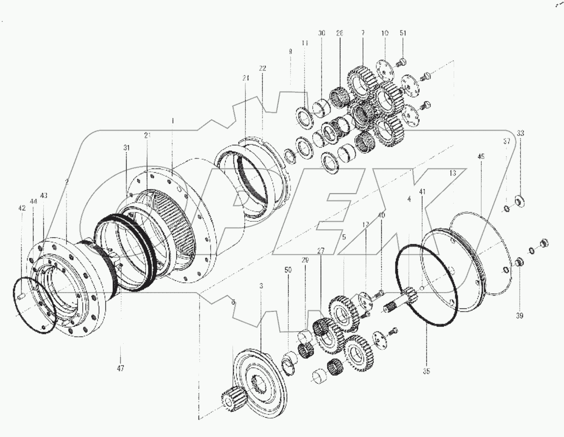  TRAVEL REDUCTION GEAR