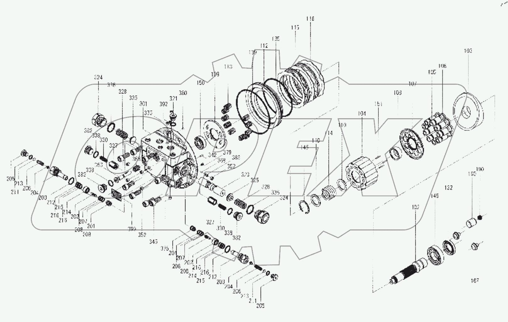  TRAVEL MOTOR ASSEMBLY
