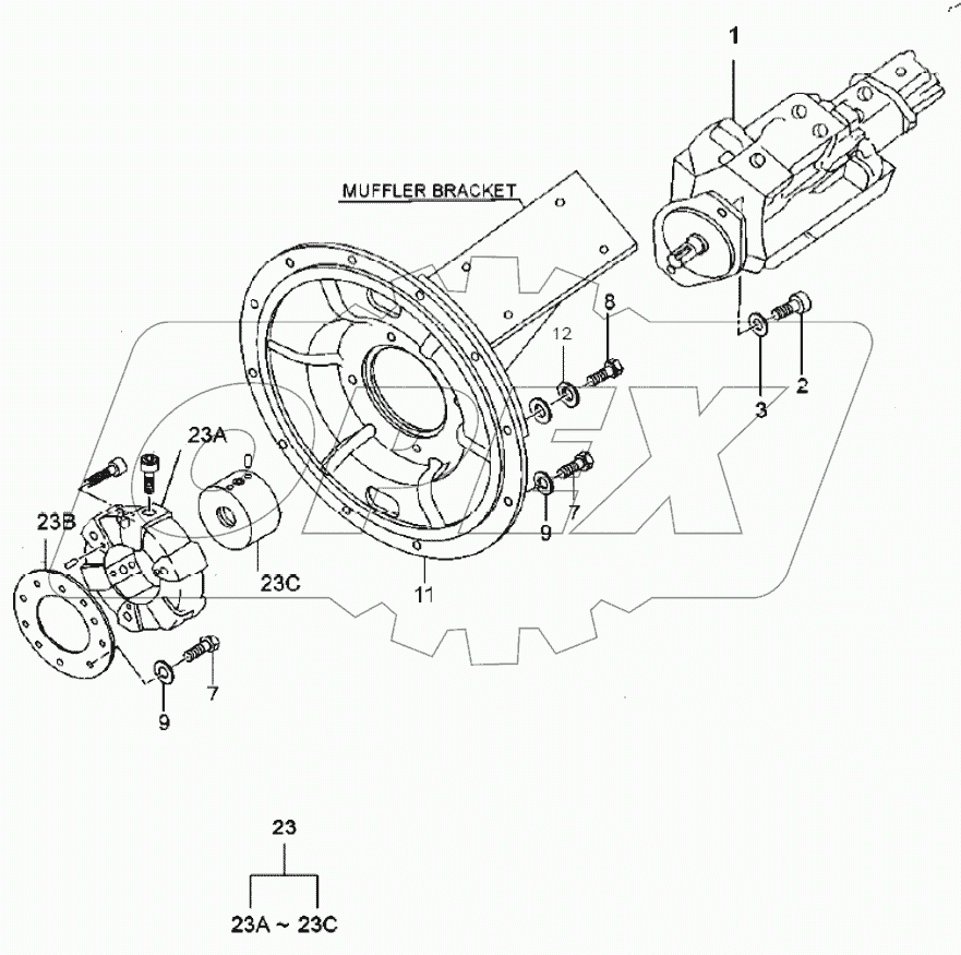  PUMP ASSEMBLY WITH DOZER