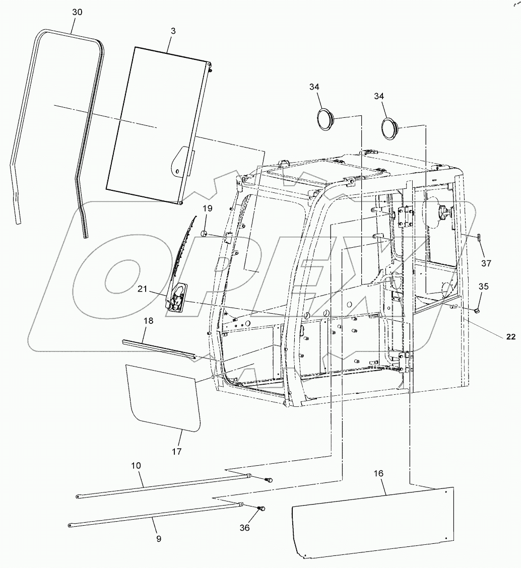  CABIN ASSEMBLY WELDMENT