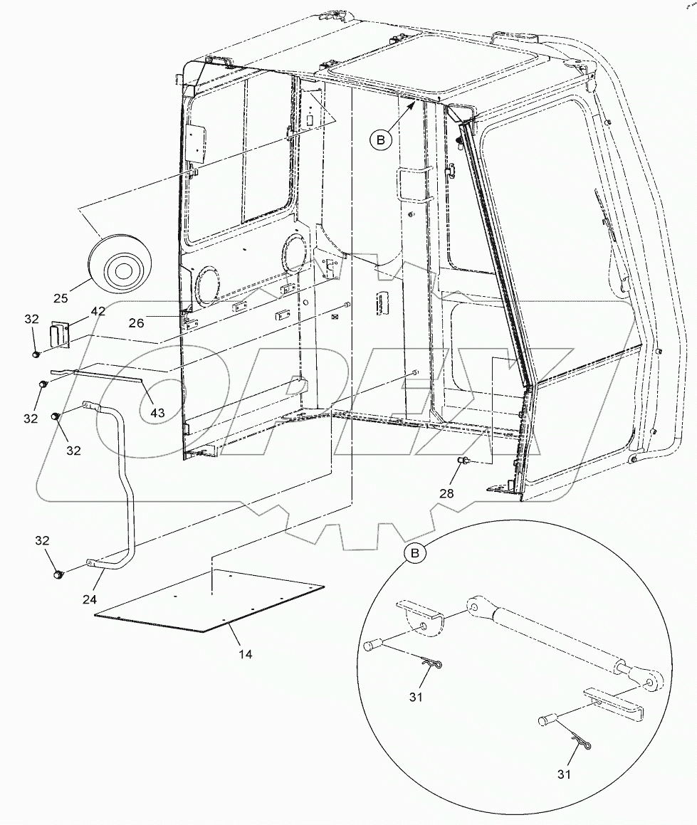  CABIN ASSEMBLY WELDMENT